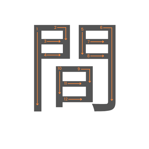 Le kanji de intervalle